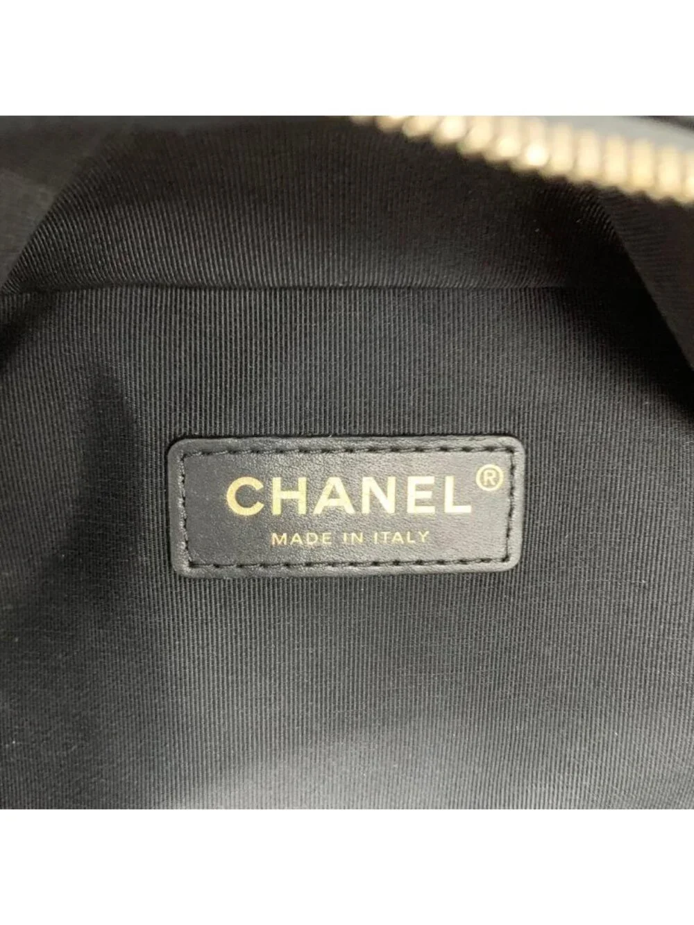 Chanel Quilted Caviar Leather CC Logo Turnlock Backpack